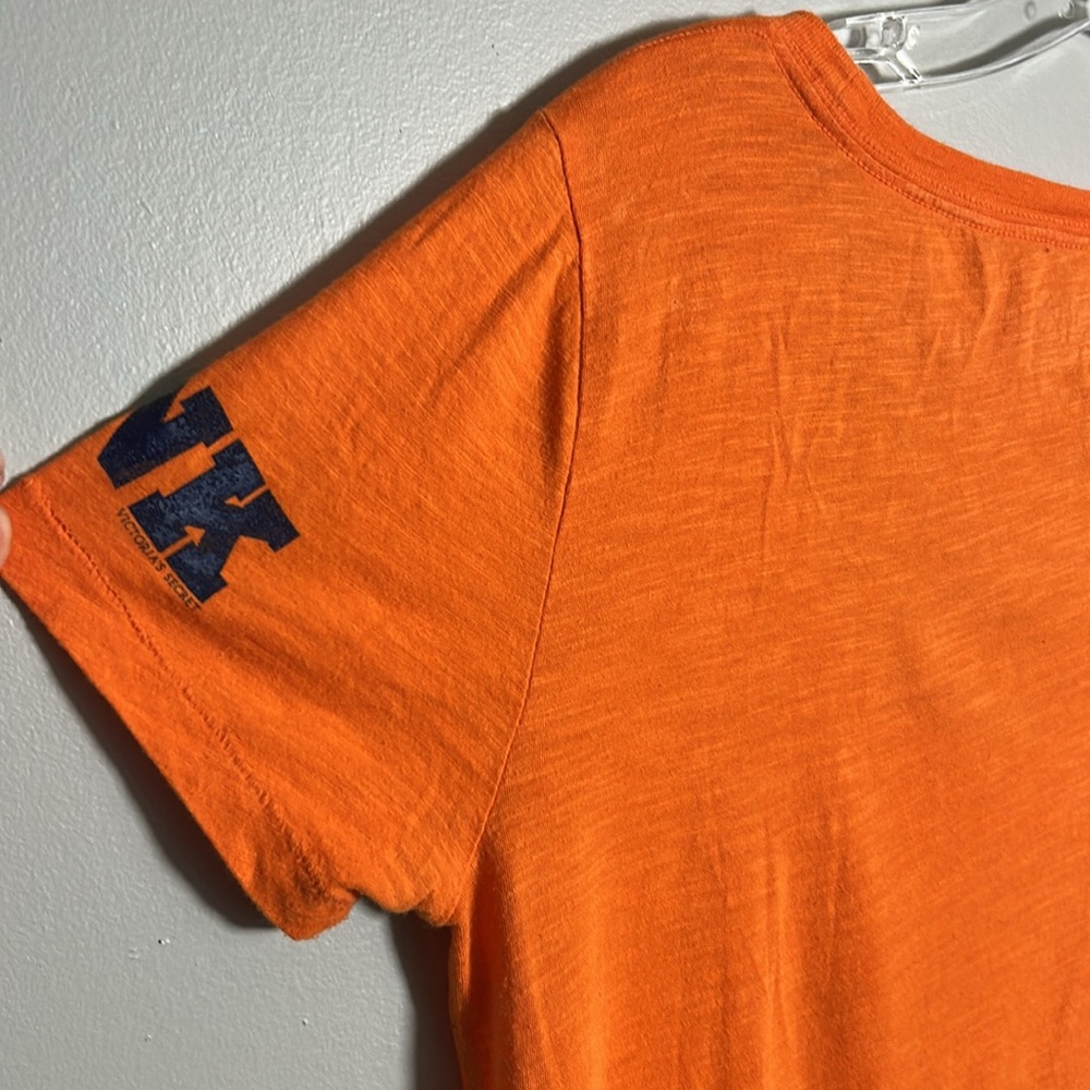Victoria Secret Pink X Auburn University scoop neck Short Sleeve Shirt Sz Small - Picture 10 of 12